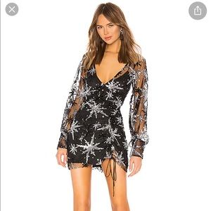 For Love and Lemons Stardust Mini Dress in XS